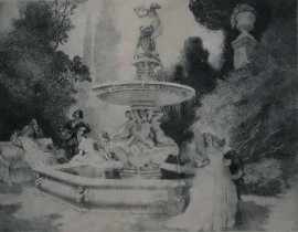 Appraisal: Norman Lindsay - A Sentimental Interlude etching and soft ground