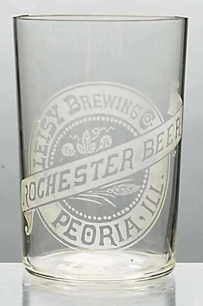 Appraisal: Rochester Beer Acid-Etched Glass Clean and bright glass and imprint