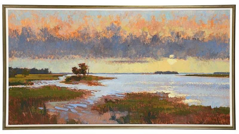 Appraisal: Tony Griffin North Carolina born Salt Marshes signed lower right