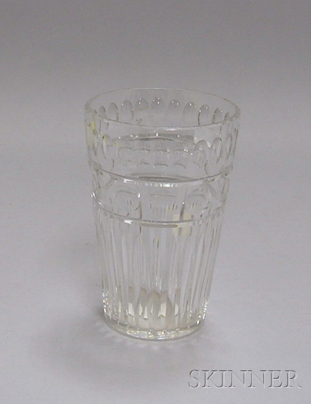 Appraisal: Hawkes Colorless Cut Glass Vase ht in