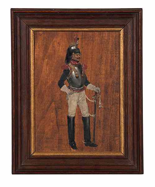 Appraisal: Portrait of an Officer by Albert Bligny Albert Bligny French