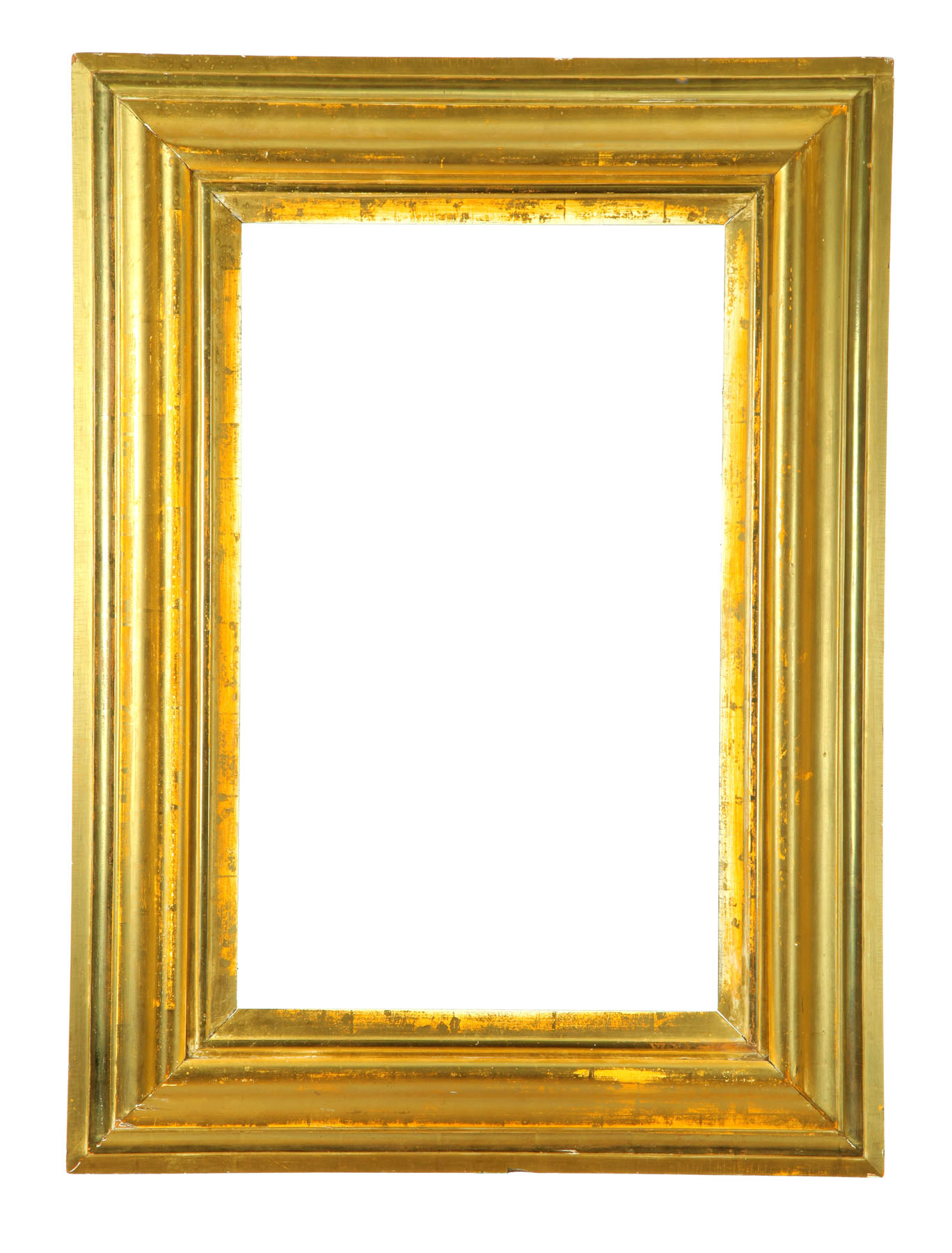 Appraisal: GILT FRAME American th century pine Reverse ogee frame ''