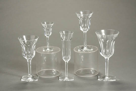 Appraisal: Baccarat Cut-Crystal 'Malmaison' Stem Table Service Introduced Consisting of Tall