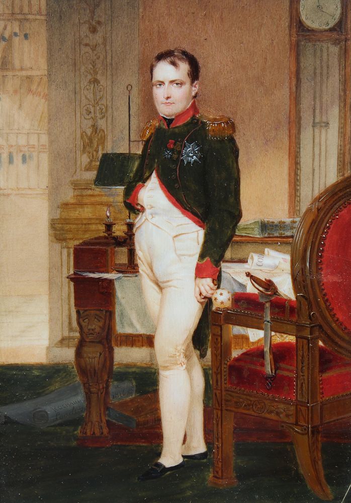 Appraisal: Simon J Rochard - Portrait of Napoleon Simon Jacques Rochard