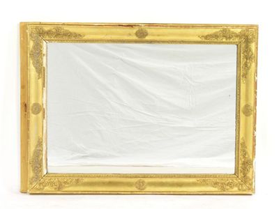 Appraisal: A giltwood and gesso wall mirror x in x cm