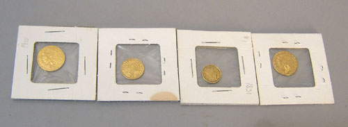 Appraisal: - dollar Indian head gold coin EF - dollar Indian