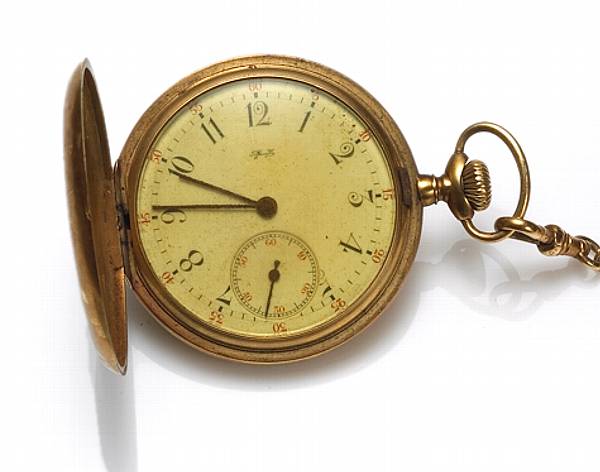 Appraisal: An k gold pocketwatch together with a k gold watch