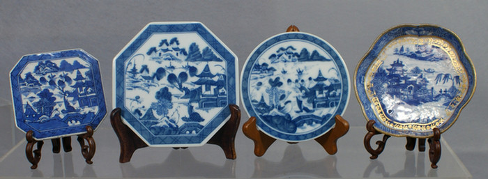 Appraisal: Chinese Export porcelain Canton trivets round plate to with a