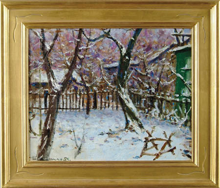 Appraisal: SERGEI DANILOWICH DUMENKO Russian - CRIMEAN WINTER Oil on canvas