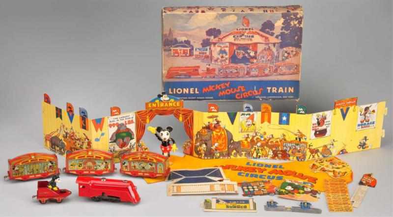 Appraisal: Lionel Walt Disney Mickey Mouse Circus Train Complete set with