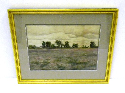 Appraisal: Benjamin Foster American - watercolor landscape signed LL depicting an