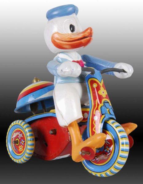 Appraisal: Walt Disney Linemar Donald Duck Tricycle Toy Description Original box