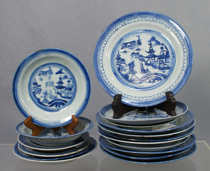 Appraisal: various Chinese Export porcelain Canton plates to d some chips