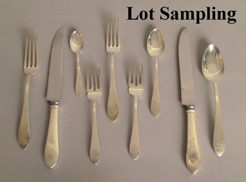 Appraisal: Lunt sterling silver flatware service ozt