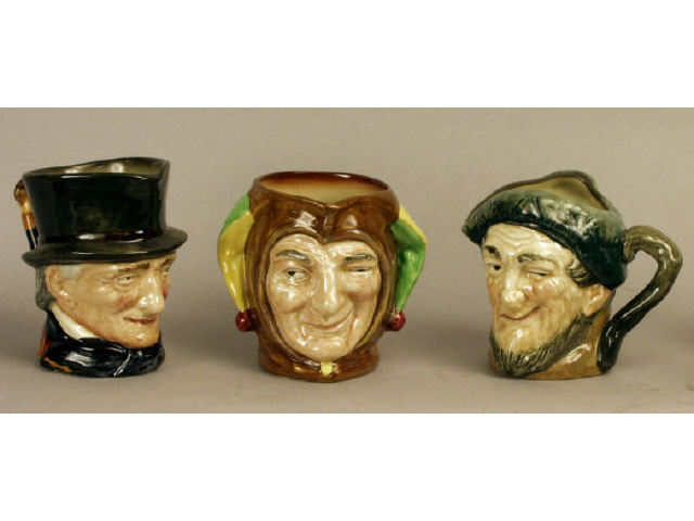 Appraisal: Collection of Royal Doulton character mugs including Auld Mac John