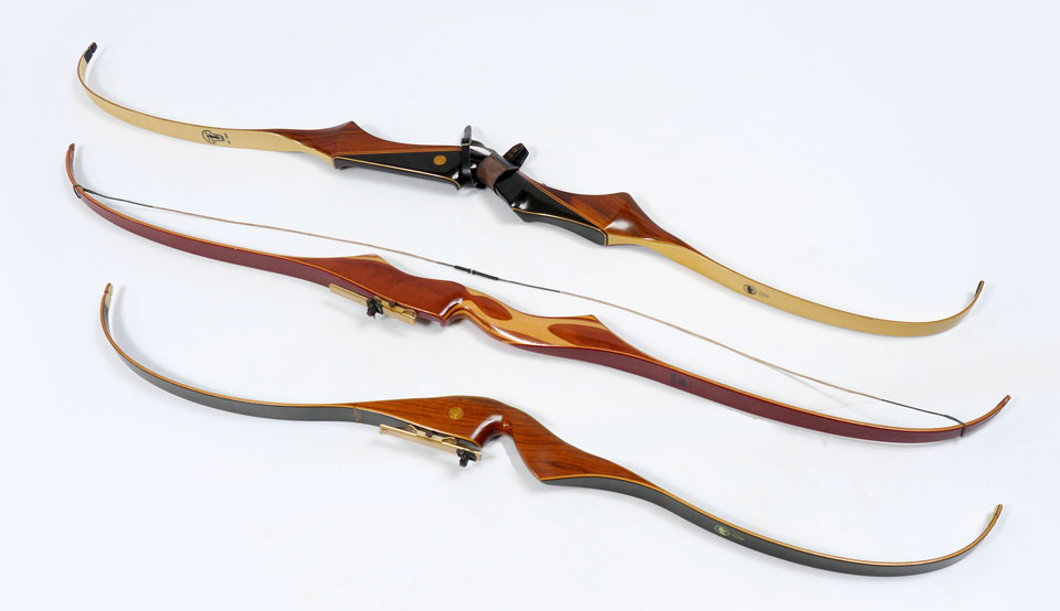 Appraisal: COLLECTION OF VINTAGE ARCHERY BOWS Three bows total to include