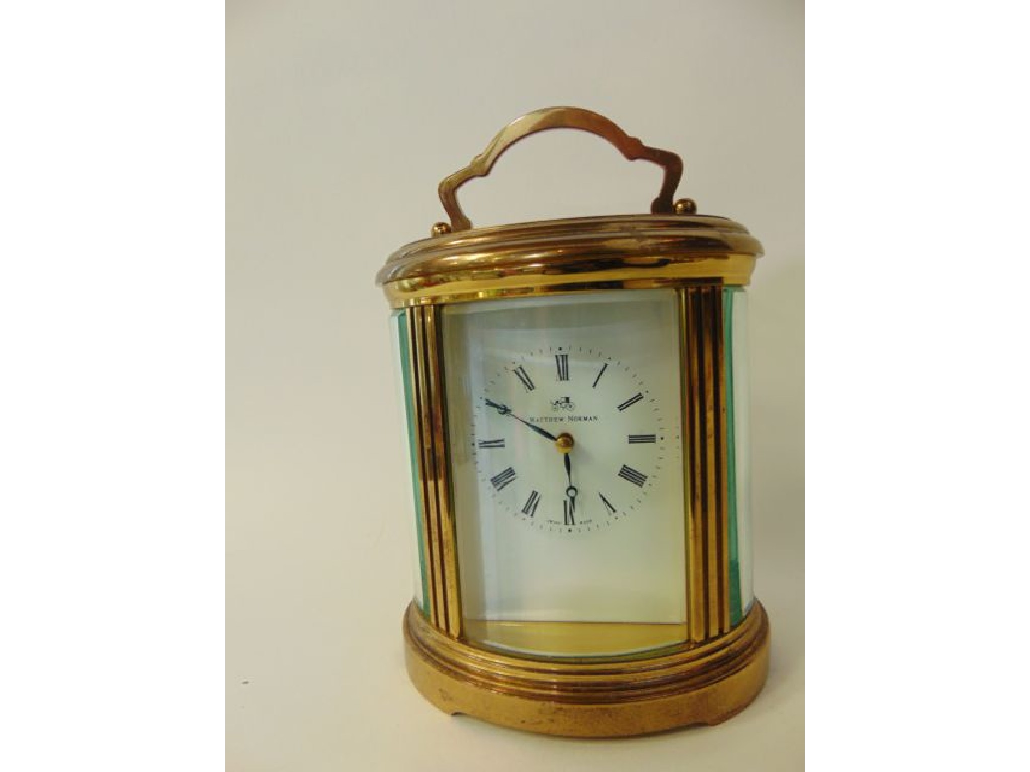 Appraisal: A Matthew Norman carriage clock in the Ovale style with