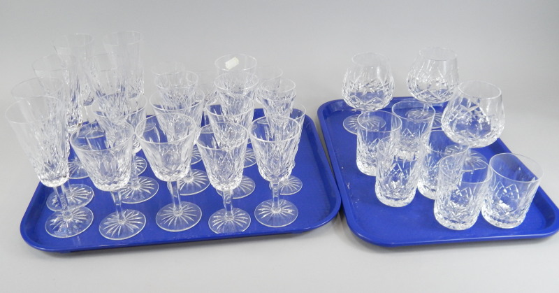 Appraisal: A quantity of Waterford crystal glass to include wine glasses