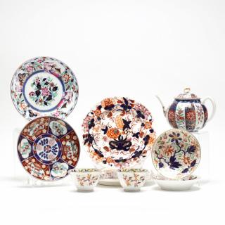 Appraisal: Nine Pieces of Antique Imari Ware th and th century