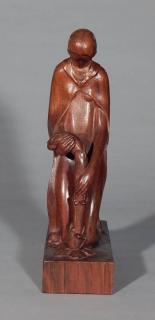 Appraisal: Adam Brehm wood sculpture Adam Brehm German American - -