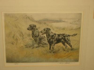 Appraisal: HENRY WILKINSON Labradors in a Landscape limited edition reproduction in