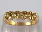 Appraisal: A carat gold garnet ring size N gms