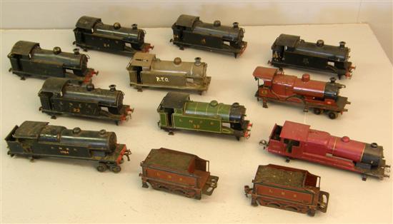 Appraisal: Ten various 'O' gauge locomotive bodies and two tenders all