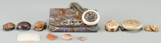 Appraisal: Japanese Items inc netsuke Group of Japanese Items all late