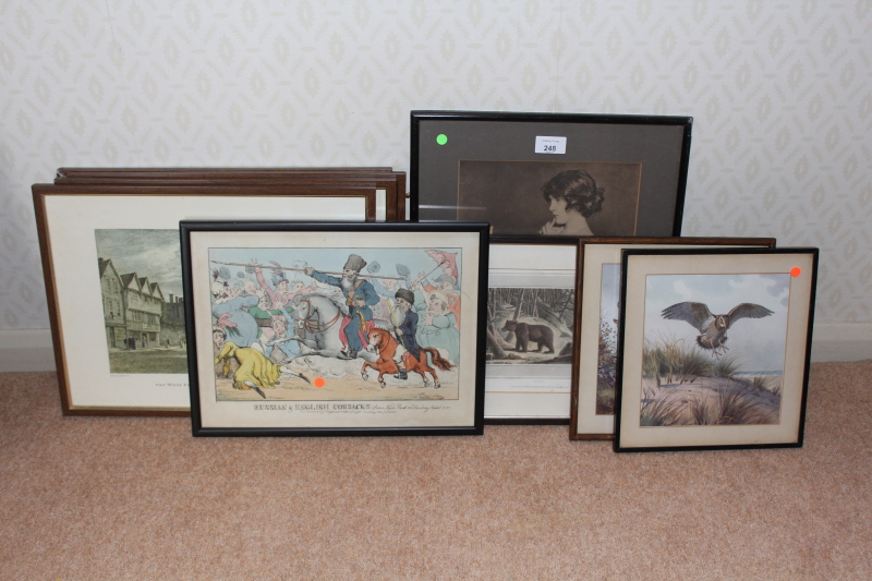 Appraisal: A group lot of prints including Archibald Thorburn W Heath