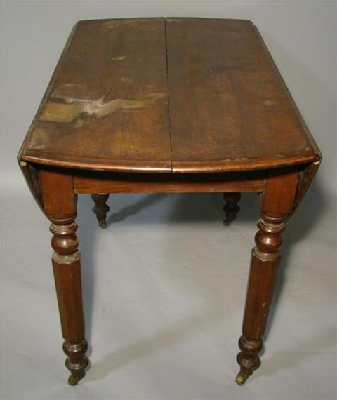 Appraisal: AMERICAN SHERATON MAHOGANY DROP LEAF TABLE