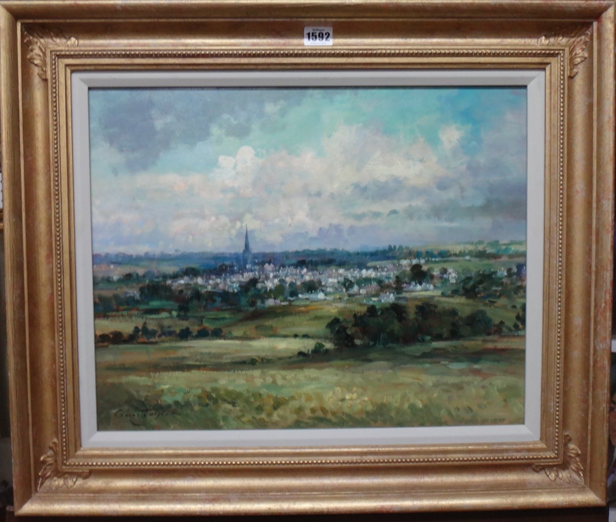 Appraisal: Ivan Taylor b Birdlip Hill Gloucestershire oil onboard signed cm