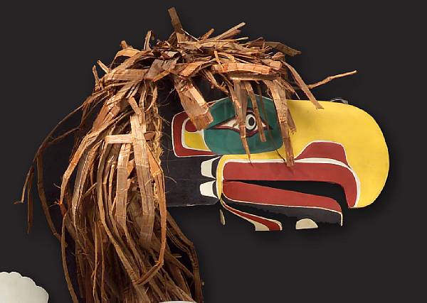 Appraisal: A Northwest Coast mask Fearon Smith Tsungani depicting Eagle Quekumth