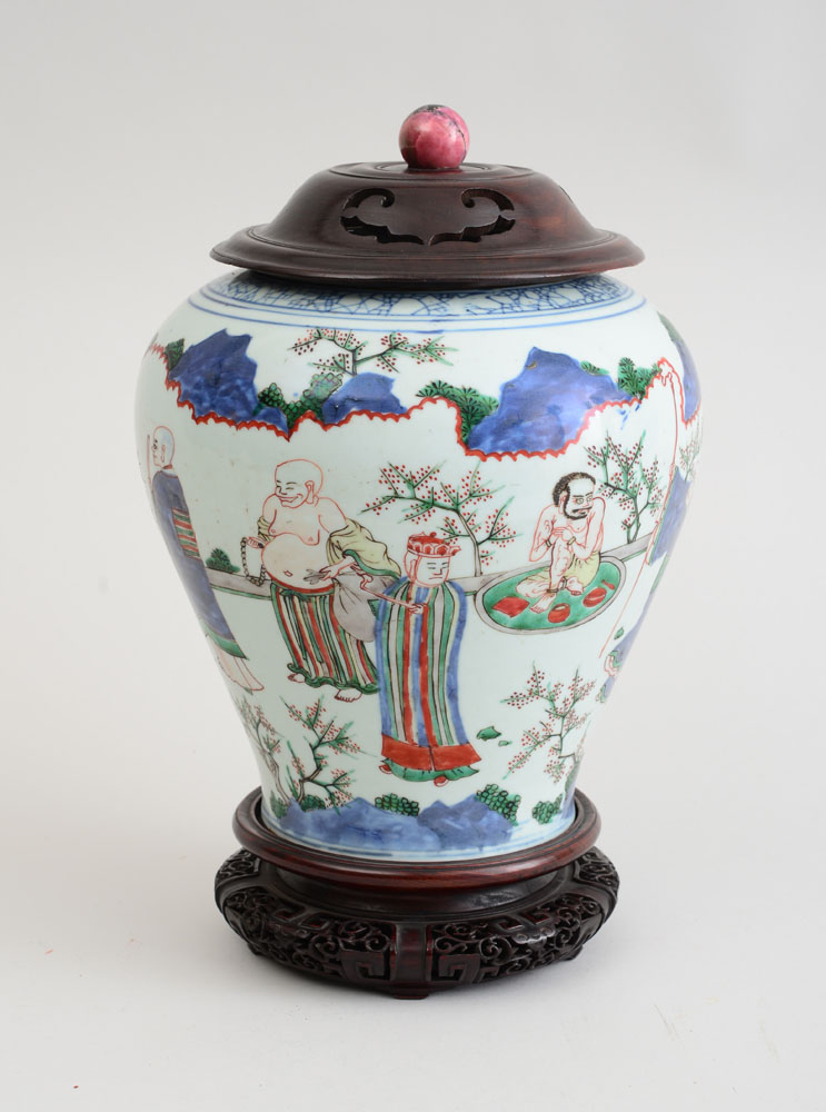 Appraisal: CHINESE FAMILLE VERTE STYLE PORCELAIN VASE x in The Collection