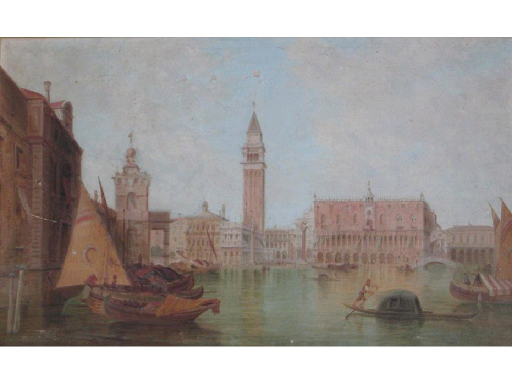 Appraisal: ALFRED POLLENTINE The Ducal Palace Venice signed and dated and