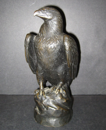 Appraisal: JOSEPH LORKOWSKI BOULTON AMERICAN Cast bronze figure of an eagle