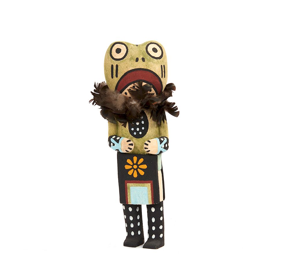 Appraisal: Hopi Frog Kachina Pakwa Horace Kayquoptewa Hopi Frog Kachina Pakwa