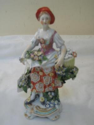 Appraisal: A DERBY PORCELAIN FIGURE The Egg Seller modelled as a