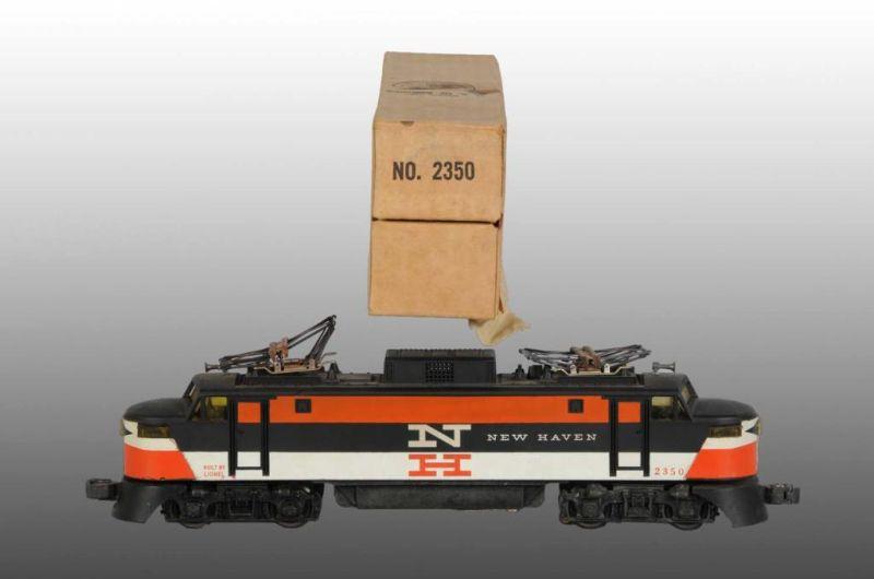 Appraisal: Lionel No New Haven Electric Locomotive OB Description Post-war O-gauge