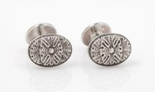 Appraisal: A Pair of Sterling Silver Cufflinks Gianmaria Buccellati dwts A