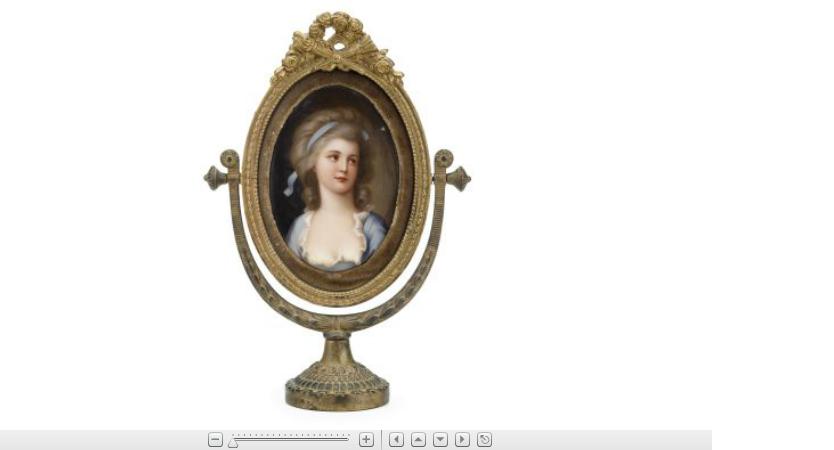 Appraisal: German porcelain plaque of Countess Potocka early th century