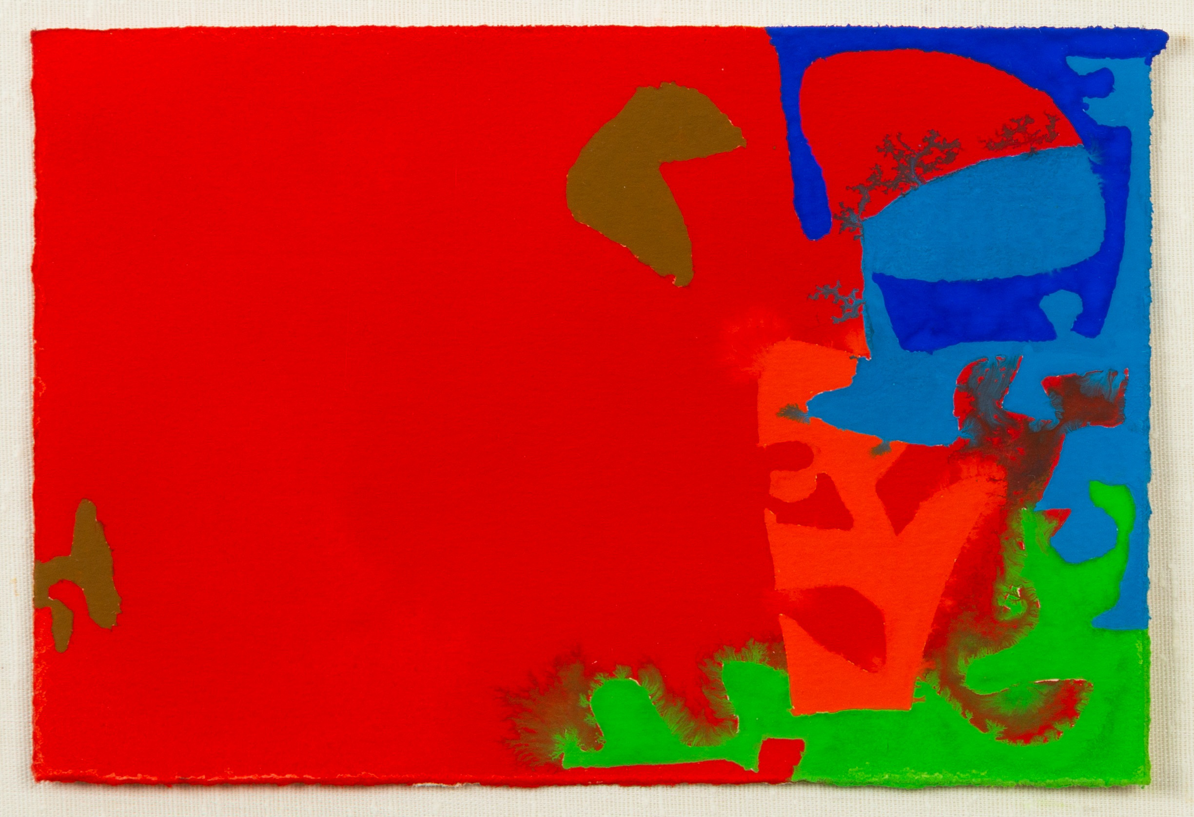 Appraisal: PATRICK HERON BRITISH - MINI MINI PLUS RED APRIL Gouache