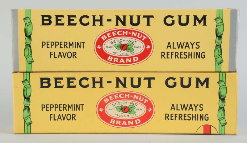 Appraisal: Lot Of Beech-Nut Gum Display Boxes These two large Beach-Nut