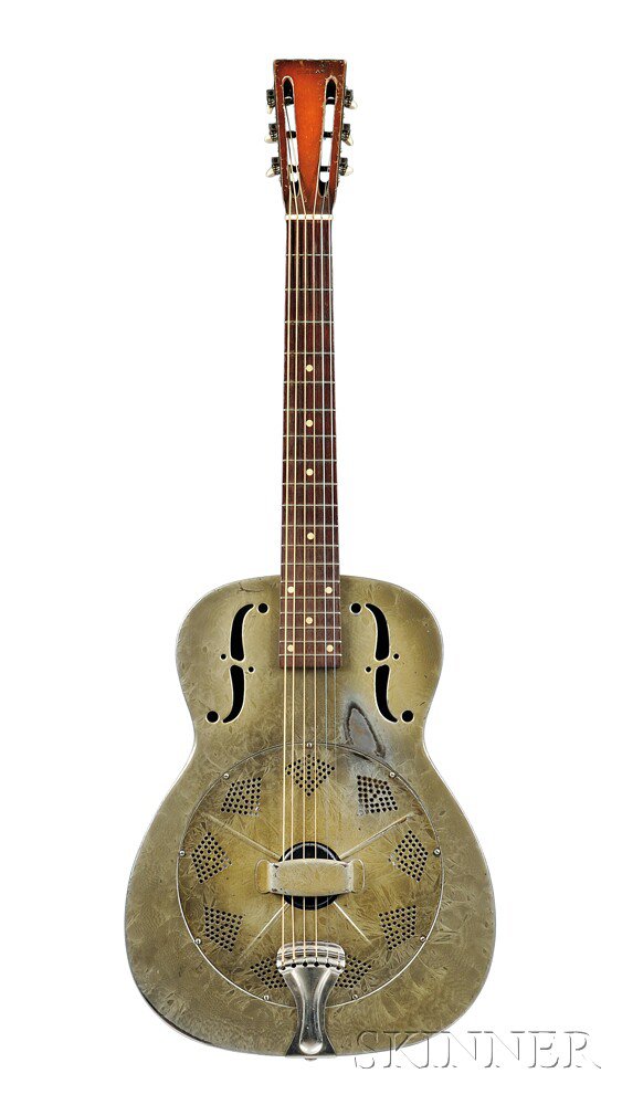 Appraisal: American Resonator Guitar National String Instrument Company Style Duolian stamped