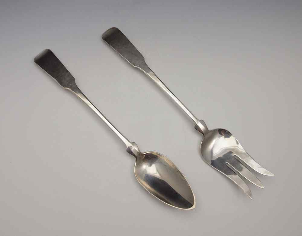 Appraisal: PORTER BLANCHARD STERLING SERVING FORK SPOON Marked Porter Blanchard Sterling