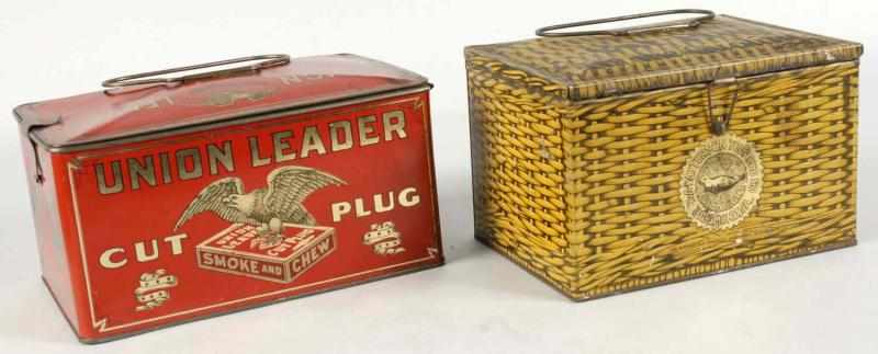 Appraisal: Lot of Tobacco Tins Description Includes Union Leader lunch pail