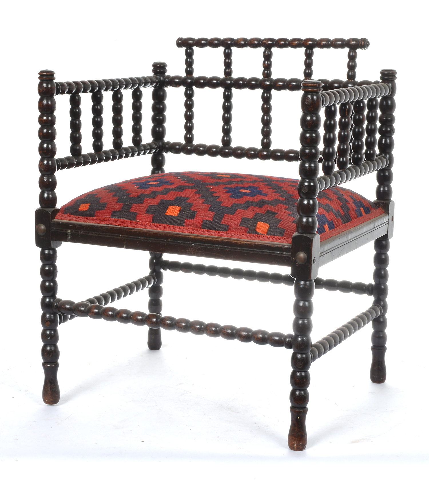 Appraisal: AN ANGLO-INDIAN STYLE CHAIR CMS HIGH