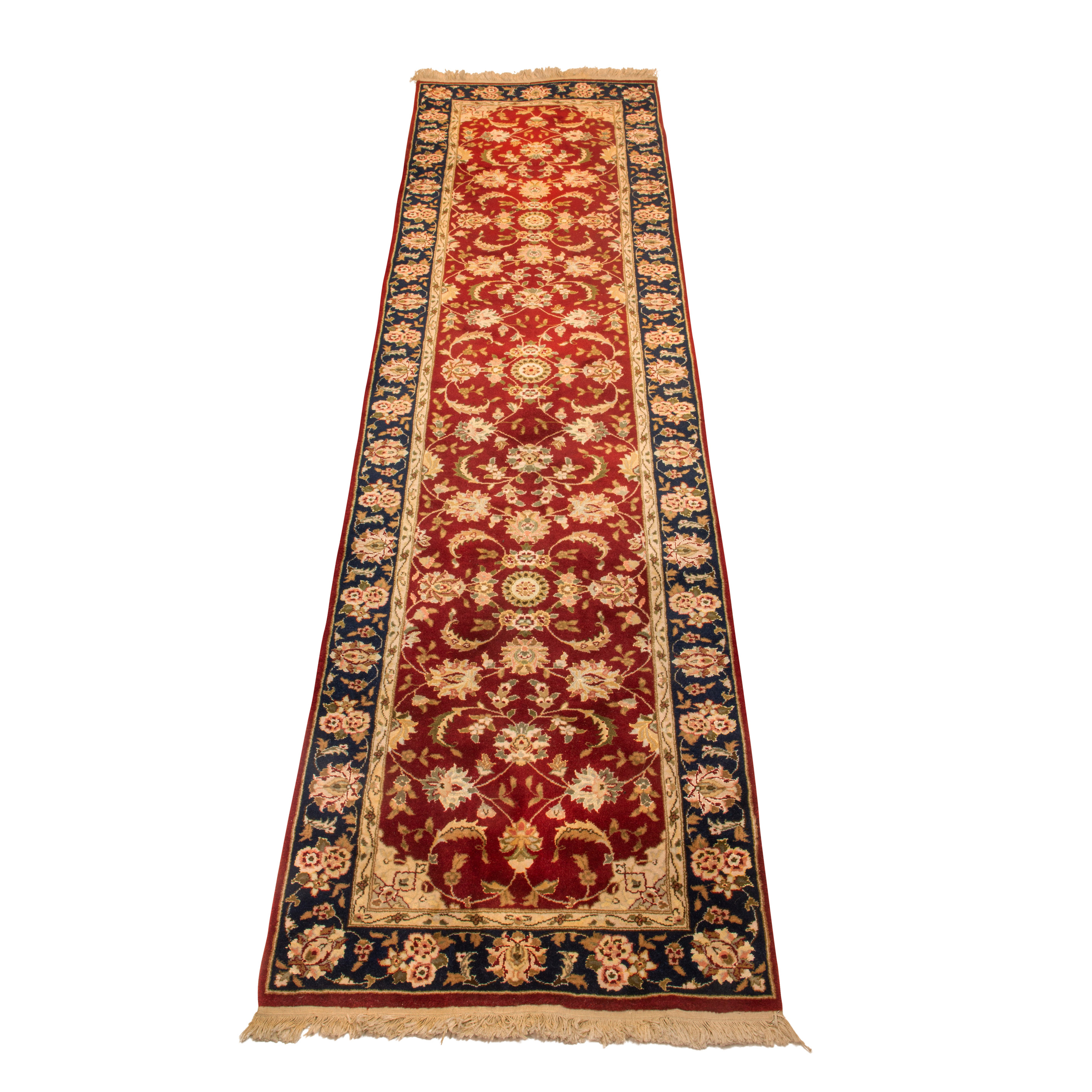 Appraisal: A SILK AND WOOL RUNNER A Silk and wool runner