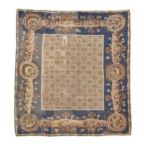 Appraisal: Empire Aubusson Fragmentary Carpet France c