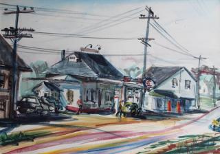 Appraisal: Kenneth Marcus Hugh American Watercolor on paper Signed and dated