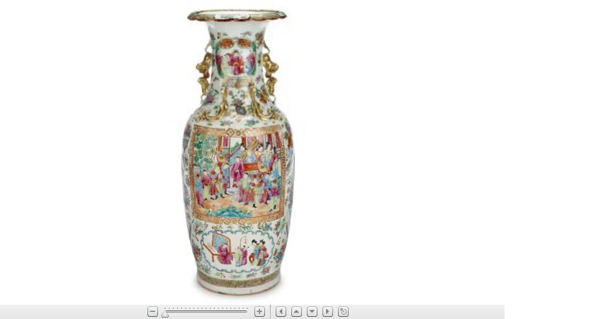 Appraisal: Large Chinese rose medallion and famille rose porcelain floor vase